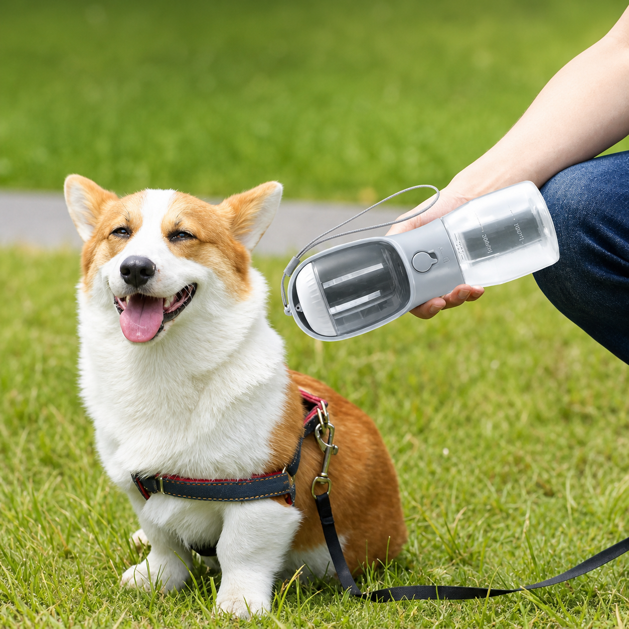PawFlow 3-in-1 Dog Travel Bottle