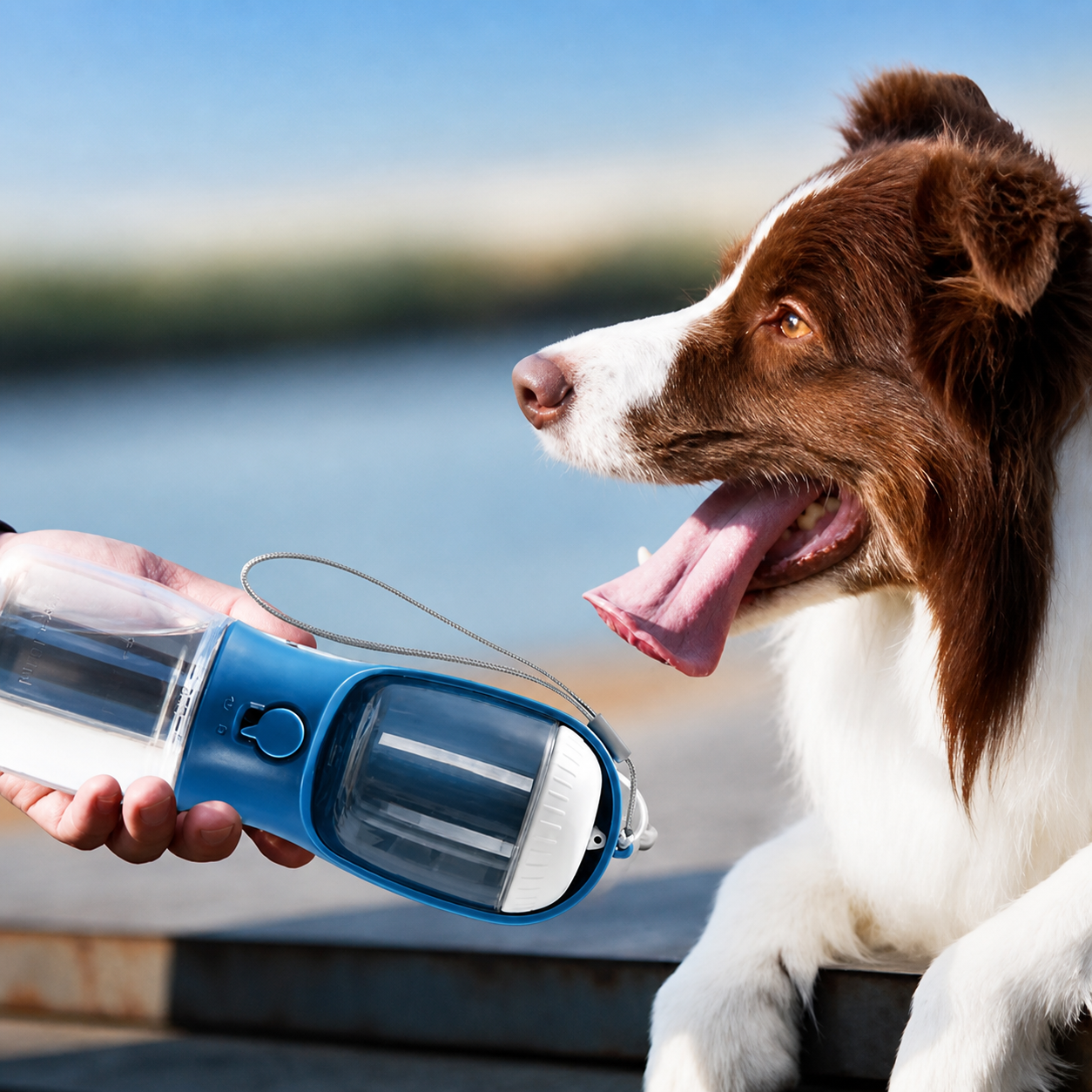 PawFlow 3-in-1 Dog Travel Bottle