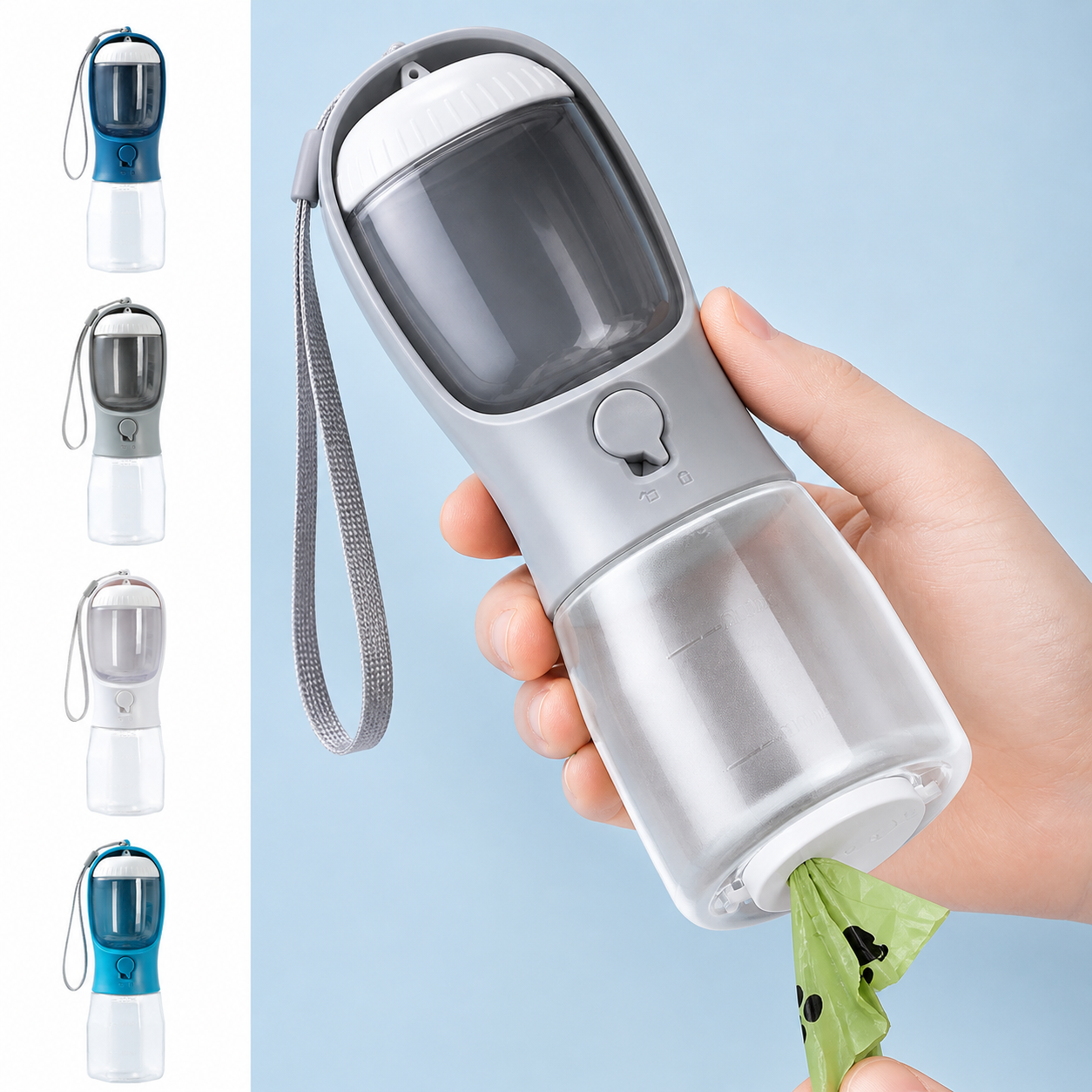 PawFlow 3-in-1 Dog Travel Bottle